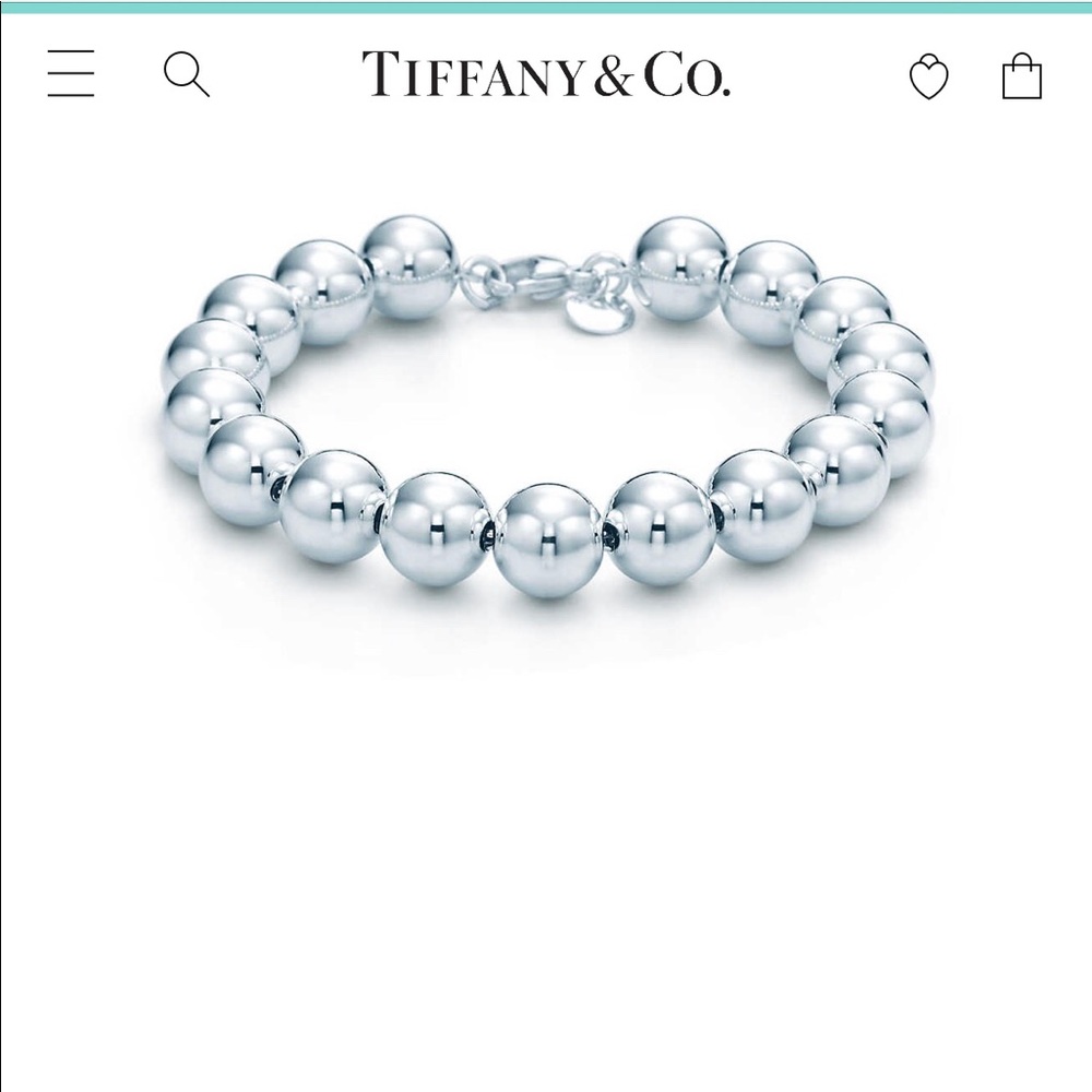 Tiffany Hardware Silver Ball Bracelet